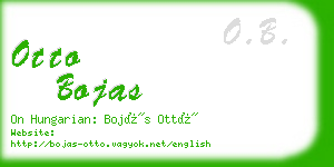 otto bojas business card